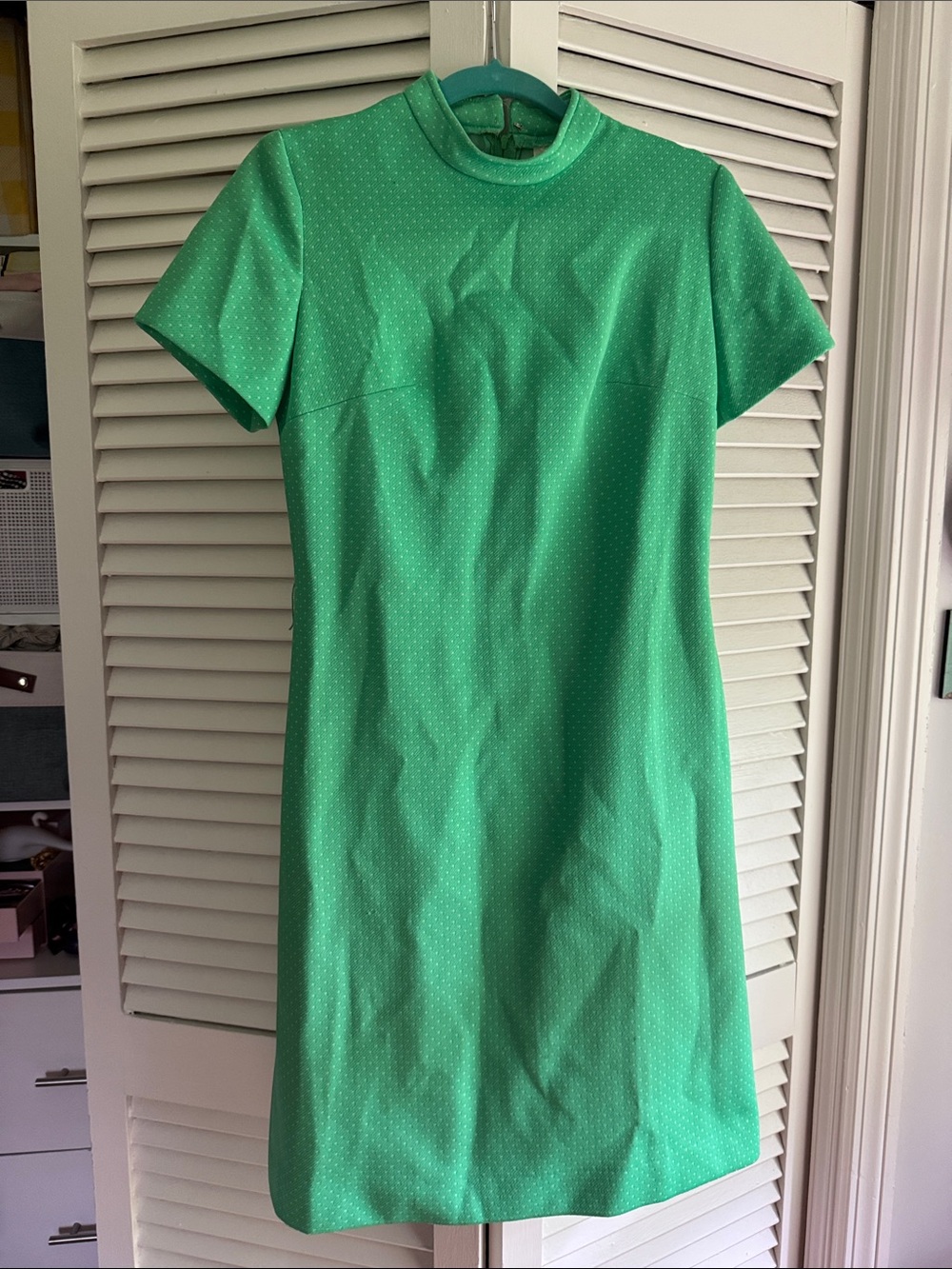 1960’s True Vintage Groovy Green A Line dress